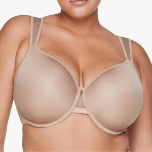 Like New ThirdLove 24/7 Perfect Coverage Bra Taupe 46B Memory Foam Underwire